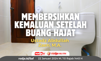 membersihkan kemaluan setelah buang hajat