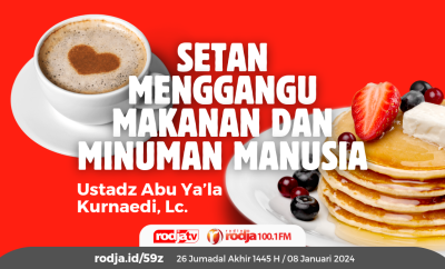 setan mengganggu makanan dan minuman manusia