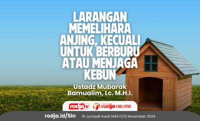 Larangan Memelihara Anjing, Kecuali untuk Berburu atau Menjaga Kebun